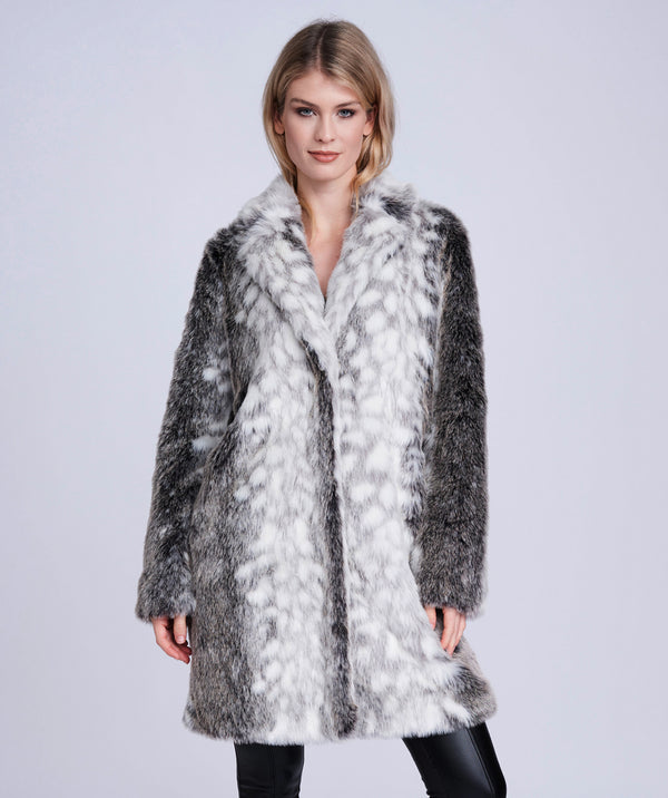 Paris Coat - Snow Leopard