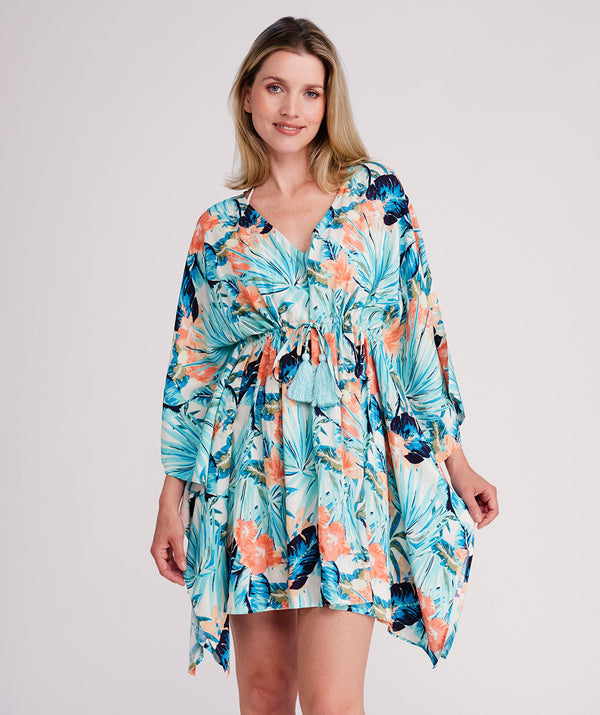 Pasadena Kaftan - Pale Turquoise