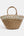 Sand Floral Sequin Embellished Straw Beach Basket