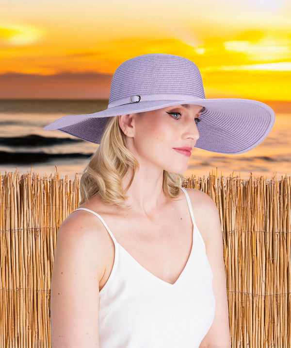 Porto - Wide Brim Straw Floppy Hat
