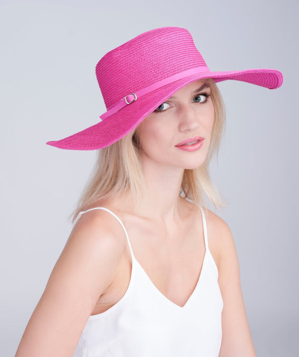 Porto - Wide Brim Straw Floppy Hat