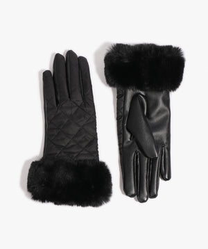 Quilted Faux Leather Gloves | Luxury Gloves, Great Price