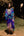 Rhodes Kaftan Beach Cover-up - Blue