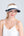 Navy and White Two-Tone Straw Visor with UPF 50 Sun Protection