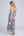 Back View: Pale Turquoise Aztec Print Strapless Maxi Dress with Elasticated Waist