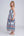 Side View: Pale Turquoise Aztec Print Strapless Maxi Dress with Elasticated Waist
