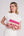 Saffira Clutch Bag - Sand/ Pink Pink