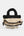 Saffira - Borsa a tracolla in paglia con righe con volant