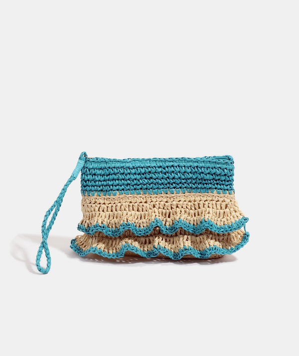 Saffira - Straw Clutch Bag