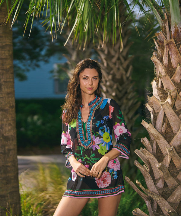 Samba Resort Cover-up - Black