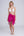 Fuchsia Fringed and Beaded Sarong with Tassels and Shell Beading