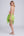 Lime Fringed and Beaded Sarong with Tassels and Shell Beading