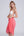 Coral Semi-Sheer Plain Sarong with Fuller Length.