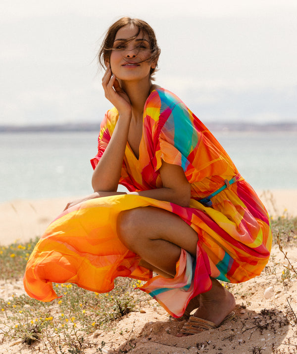 Sol Maxi Beach Dress - Sunshine Yellow