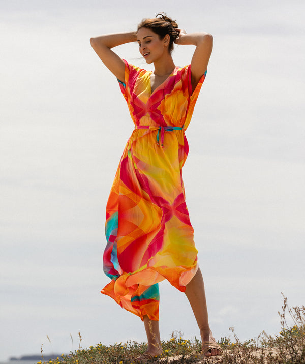 Sol Maxi Beach Dress - Sunshine Yellow
