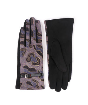 Animal Print Faux Suede Gloves | Luxury Touch, Great Value