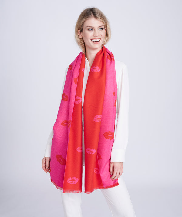 Tinsley Scarf - Orange/Red