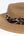 Tobago - Straw Fedora Hat with Ribbon Trim