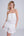 White Lace Midi Length Beach Dress with Bandeau Top.