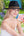 Topaz - Woven Straw Beaded Fedora Hat