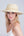 Natural Wide Brim Hat with Tonal Bead Embellishment