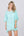 Aqua Marine Cotton Poncho Style Beach Coverup with Fringes.