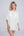 White Cotton Poncho Style Beach Coverup with Fringes.