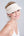 Blush Visor with Shell Bead Embellishment and Paper Straw