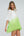 Lime Tie Dye OmbrÃ© Coverup with Pullover Design
