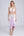 Lilac Cotton Tie-Dye Sarong with Pom-Pom Edging.