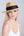 Tan/Black Straw Fedora with Satin Band - UPF 50