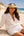Aura - Sequin Trim Straw Visor