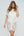 White Lace Beach Dress with Button Closures and Rope Waist Tie
