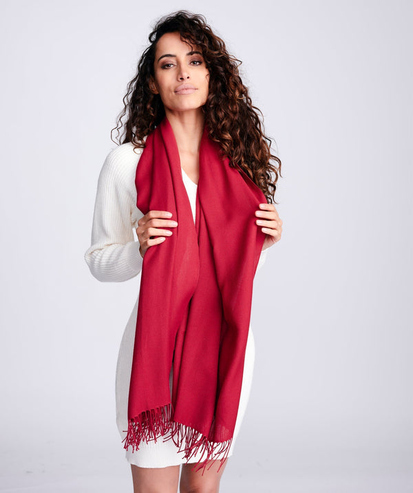 Pashmina Shawl - Burgundy