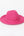 Fuchsia Straw Fedora Hat with Matching Belt Headband